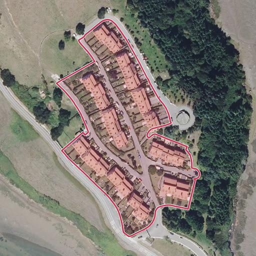 Vista aérea del bien 1: Finca Urbana, Argoños