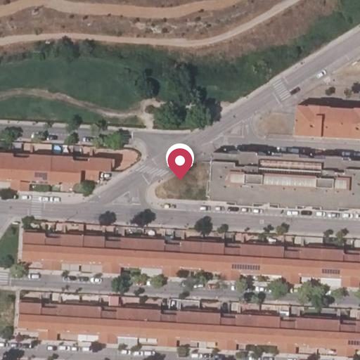 Vista aérea del bien 1: Finca Urbana, Cáceres
