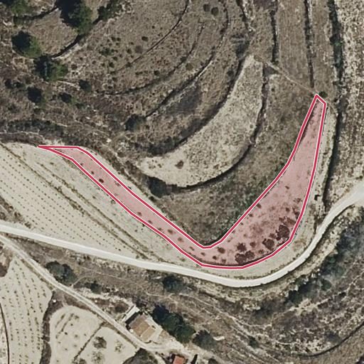 Vista aérea del bien 1: Finca rústica, Benissa
