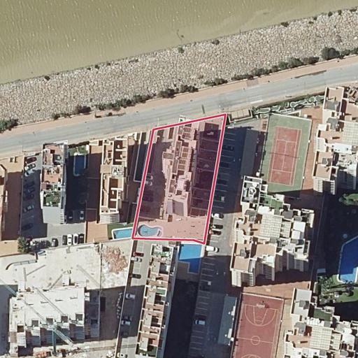 Vista aérea del bien 1: Vivienda, Guardamar del Segura