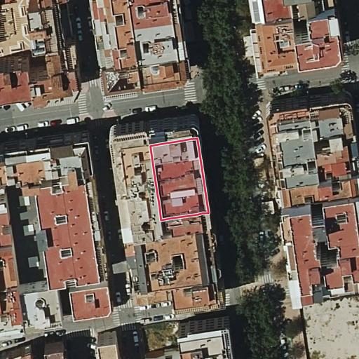 Vista aérea del bien 1: Vivienda, Orihuela