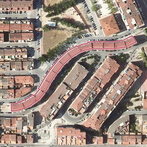 Vista aérea del bien 1: Vivienda, Santa Margarida de Montbuí