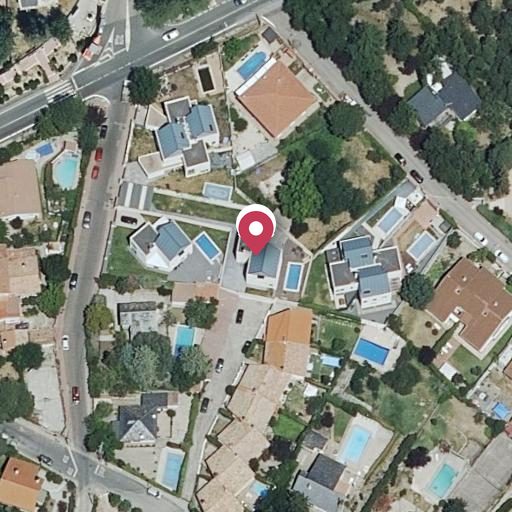 Vista aérea del bien 1: Vivienda, Becerril de la Sierra