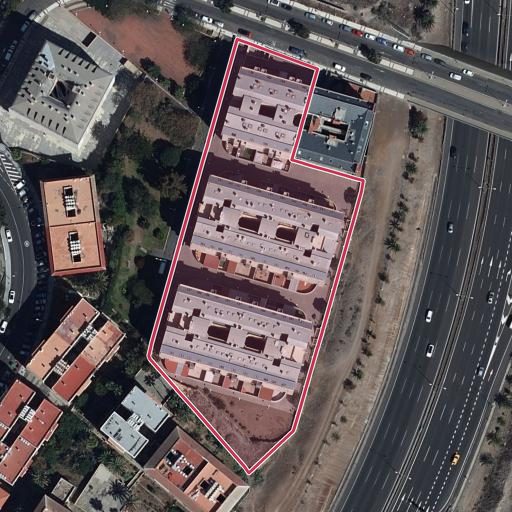 Vista aérea del bien 1: Vivienda, Las Palmas de Gran Canaria