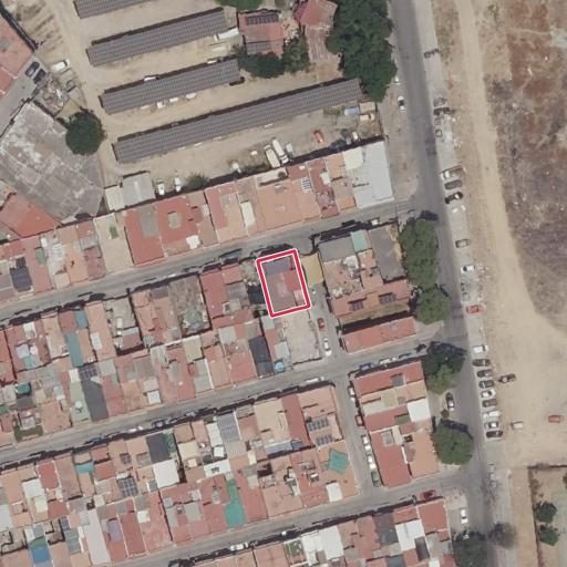 Vista aérea del bien 1: Vivienda, Sevilla