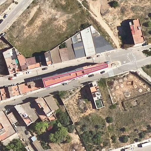 Vista aérea del bien 1: Vivienda, Alcanar