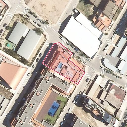 Foto aérea de la subasta en La Rapita