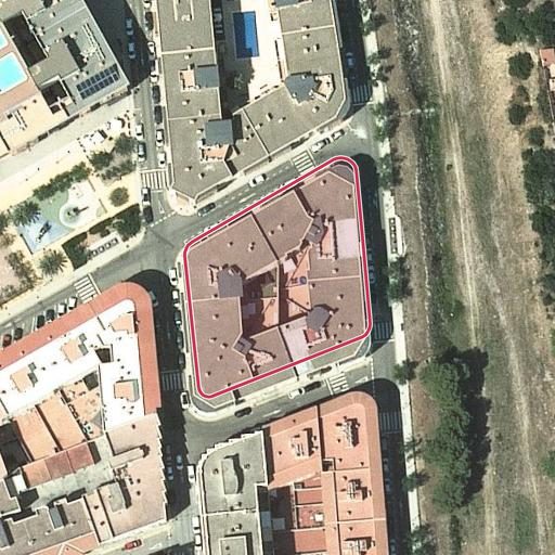 Vista aérea del bien 1: Vivienda, Vandellos-l Hospitalet de L Infant