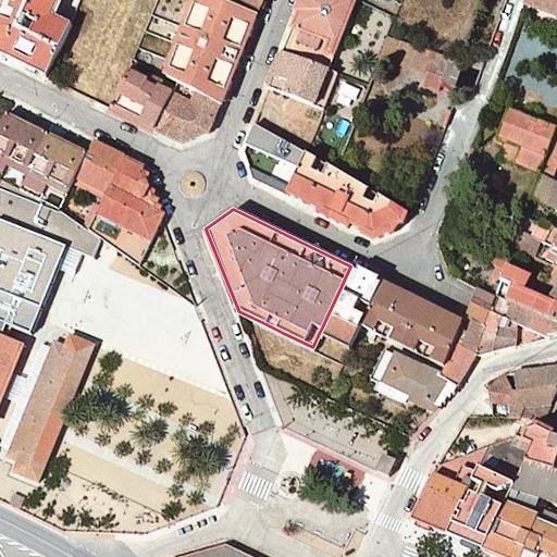 Vista aérea del bien 1: Vivienda, Vilallonga del Camp
