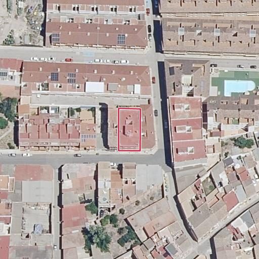 Vista aérea del bien 1: Garaje, Polinya de Xuquer