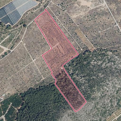Vista aérea del bien 16: Finca rústica, Llaurí