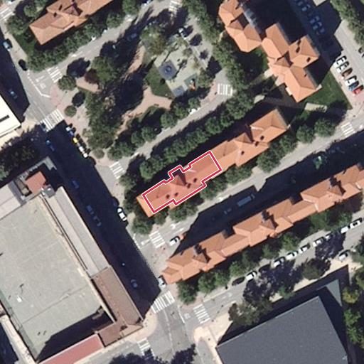 Vista aérea del bien 1: Vivienda, Burgos