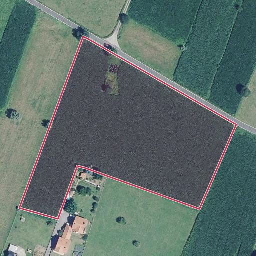 Vista aérea del bien 1: Finca rústica, Santa Maria de Cayon