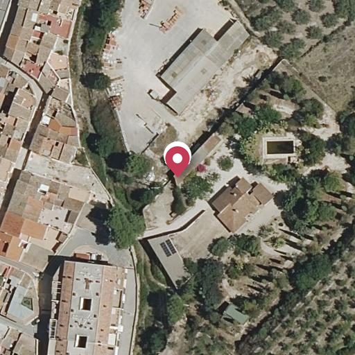Vista aérea del bien 1: Trastero, Enguera