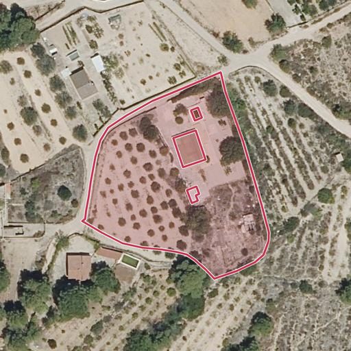 Vista aérea del bien 1: Finca rústica, Montroy