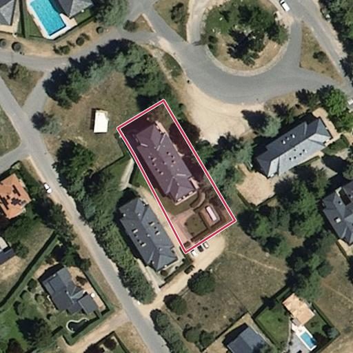 Vista aérea del bien 1: Vivienda, Las Navas del Marques