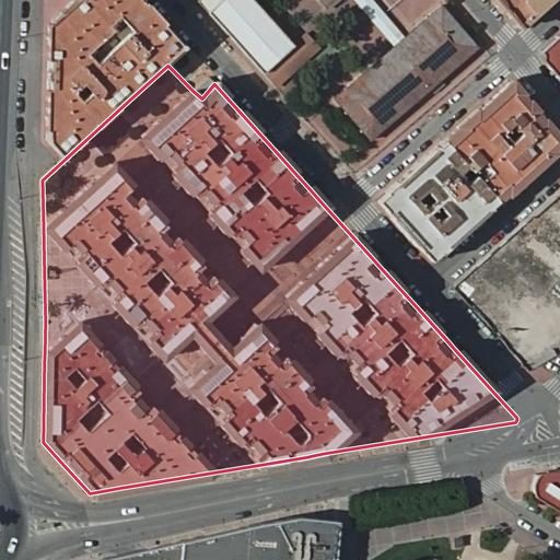 Vista aérea del bien 1: Vivienda, Molina de Segura