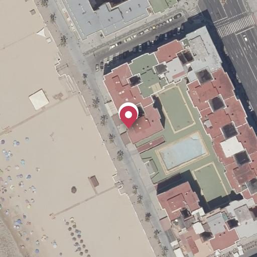Vista aérea del bien 1: Finca Urbana, Cádiz