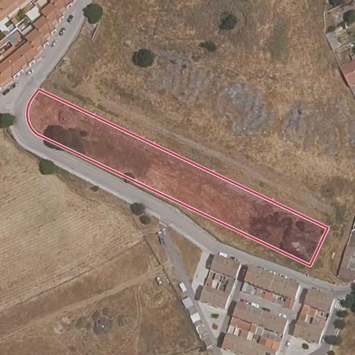 Vista aérea del bien 1: Solar, Fregenal de la Sierra