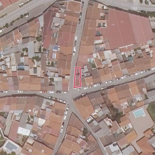 Vista aérea del bien 1: Vivienda, Los Santos de Maimona