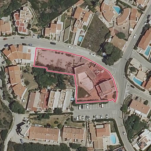 Foto aérea de la subasta en Es Castell
