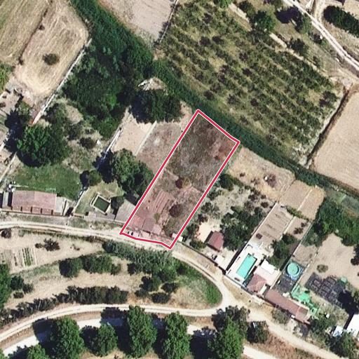 Vista aérea del bien 1: Finca rústica, Les Borges Blanques