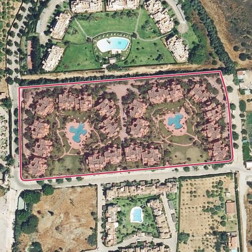 Vista aérea del bien 1: Vivienda, Estepona