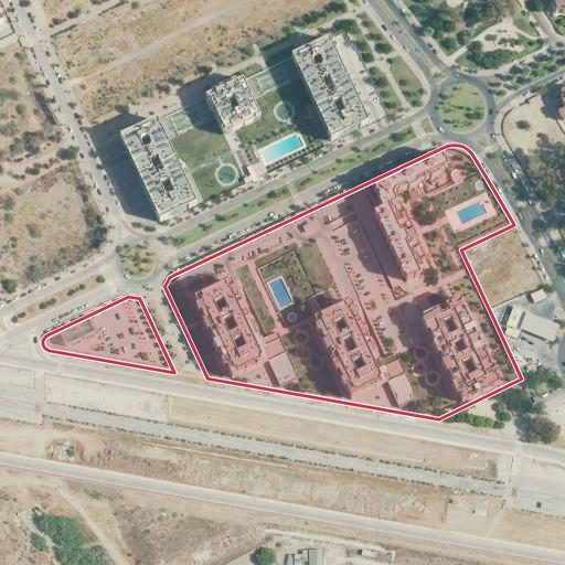 Vista aérea del bien 1: Vivienda, Málaga