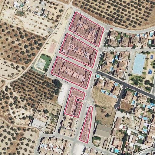Vista aérea del bien 1: Vivienda, Gines