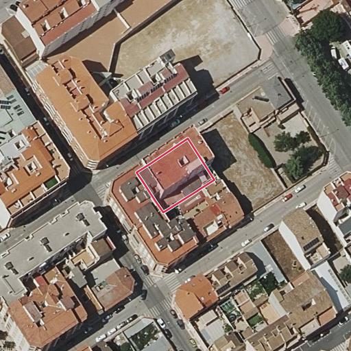 Vista aérea del bien 1: Vivienda, Castalla