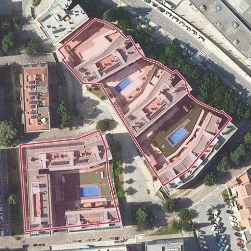 Vista aérea del bien 1: Vivienda, Sant Cugat del Vallés