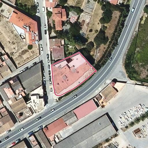 Vista aérea del bien 1: Vivienda, Arboç