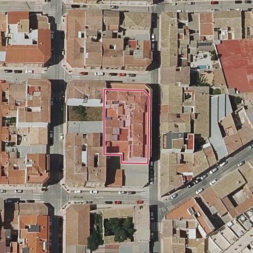 Vista aérea del bien 1: Vivienda, Castalla