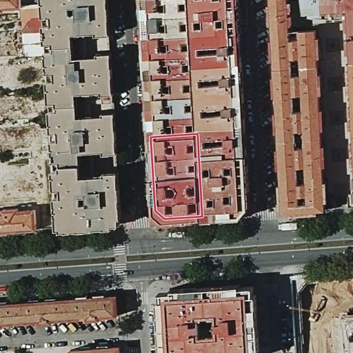 Vista aérea del bien 1: Vivienda, Alicante