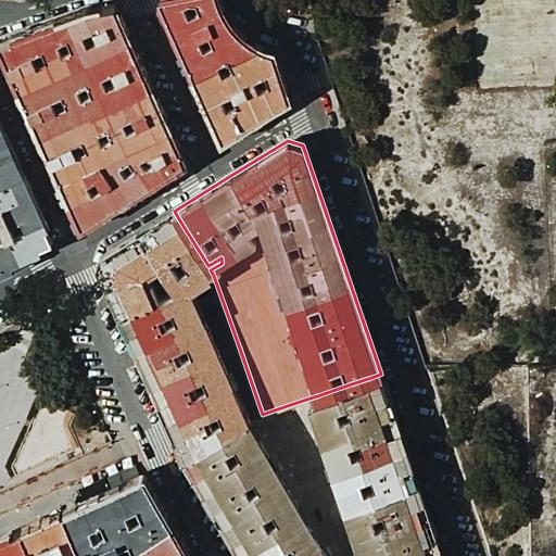 Vista aérea del bien 1: Vivienda, Alicante