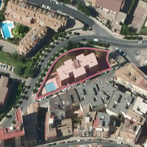 Vista aérea del bien 1: Vivienda, Jaen