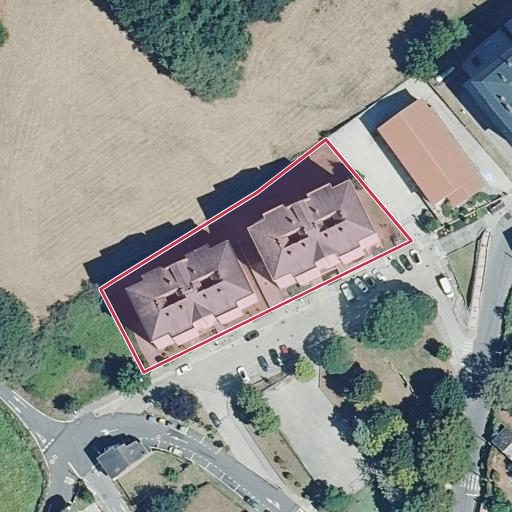 Vista aérea del bien 1: Vivienda, Lugo