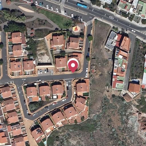 Vista aérea del bien 1: Vivienda, Valsequillo
