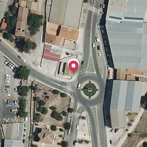 Vista aérea del bien 1: Finca Urbana, Cocentaina