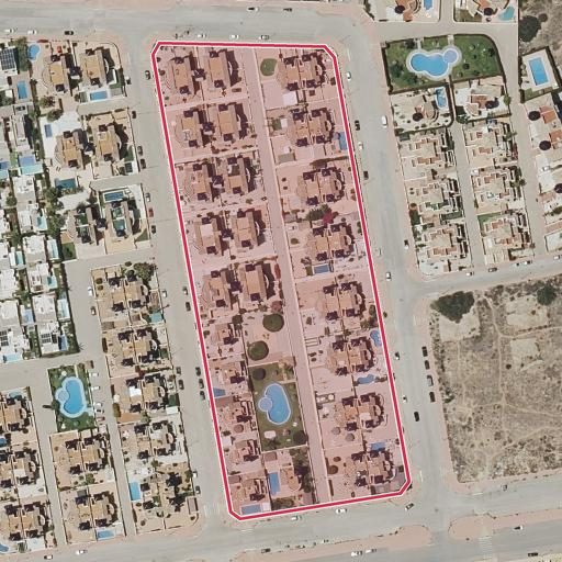 Vista aérea del bien 1: Vivienda, Orihuela