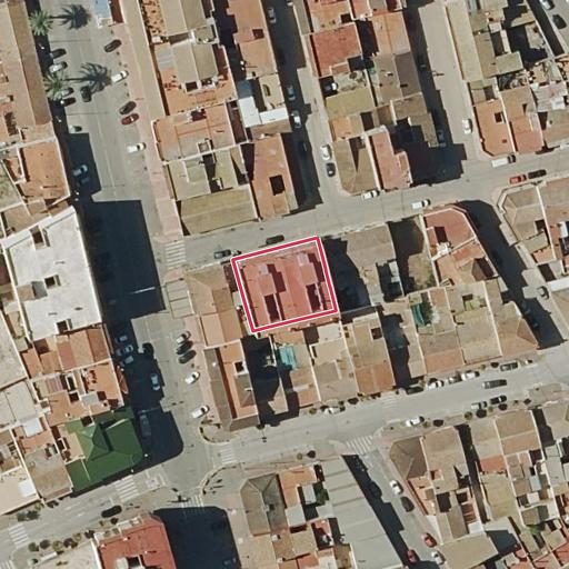 Vista aérea del bien 1: Vivienda, Catral