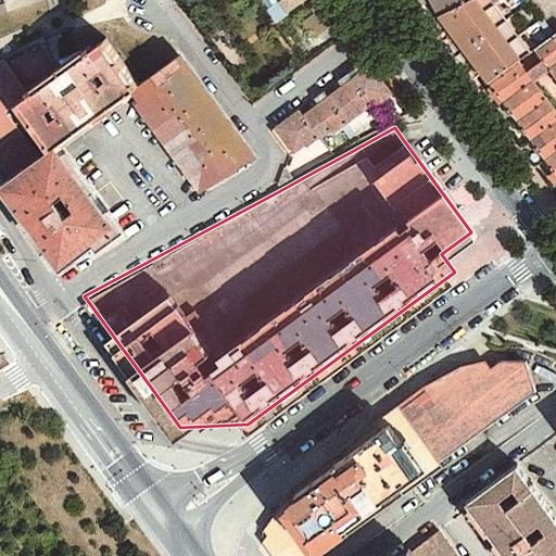 Vista aérea del bien 1: Vivienda, Figueres