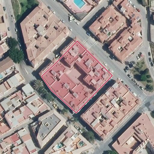 Vista aérea del bien 1: Local comercial, Motril