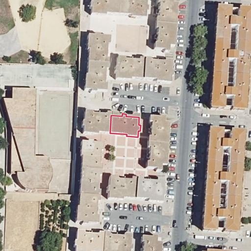 Vista aérea del bien 1: Vivienda, Huelva