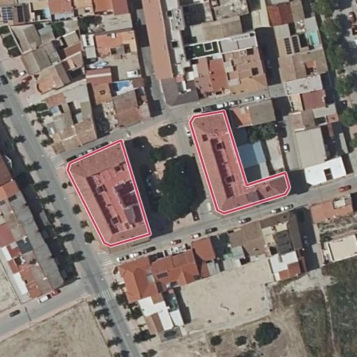Vista aérea del bien 1: Vivienda, Ceutí