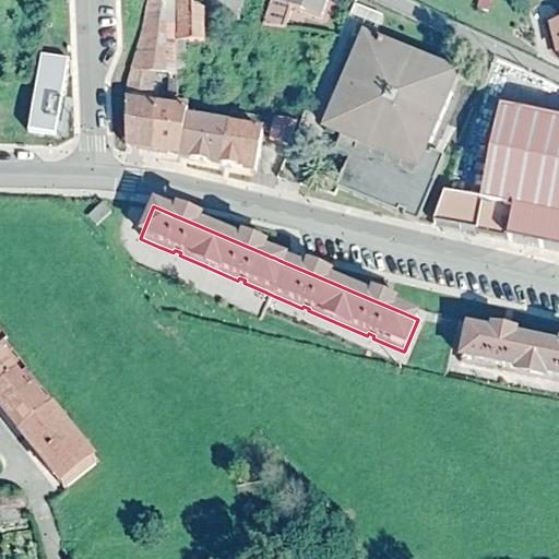 Vista aérea del bien 1: Vivienda, Avilés