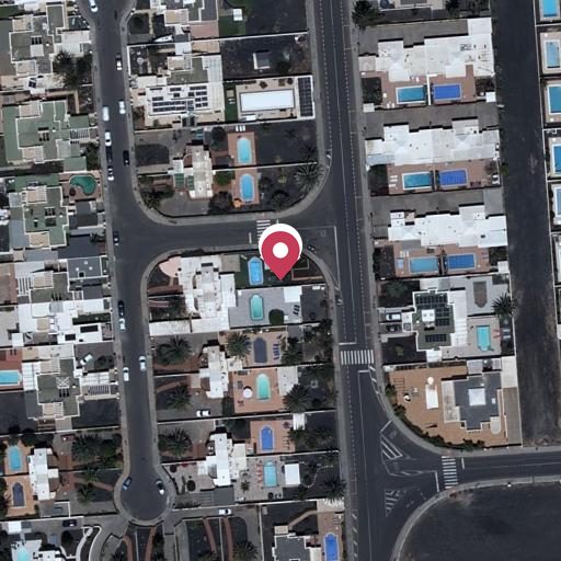 Vista aérea del bien 1: Vivienda, Playa Blanca