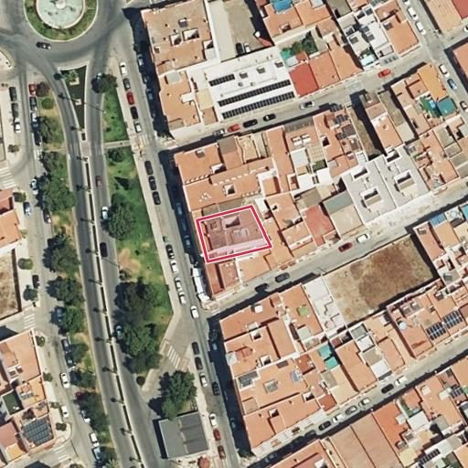 Foto aérea de la subasta en Los Palacios y Villafranca