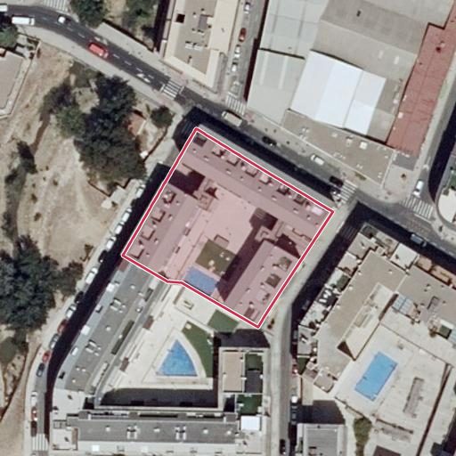Vista aérea del bien 1: Vivienda, Zaragoza