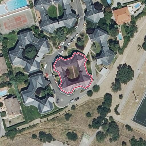 Vista aérea del bien 1: Vivienda, Collado Mediano
